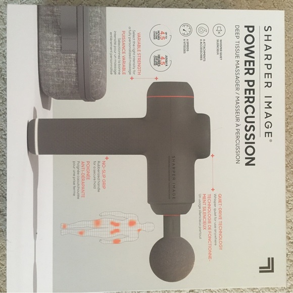 Sharper Image Power Percussion Deep Tissue Massager with 6 attachments & Case - Picture 11 of 13